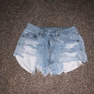 High waisted Jean shorts